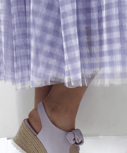 Alternative view of Purple Gingham Tulle Skirt