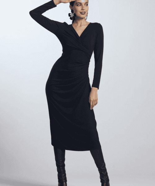 Alternative view of Side Gather Crossover Dress