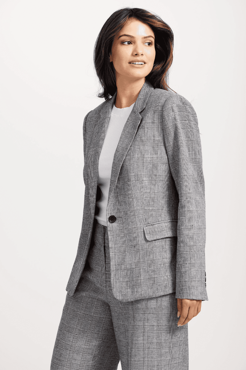 Sophia Tailored Check Blazer - Image 2