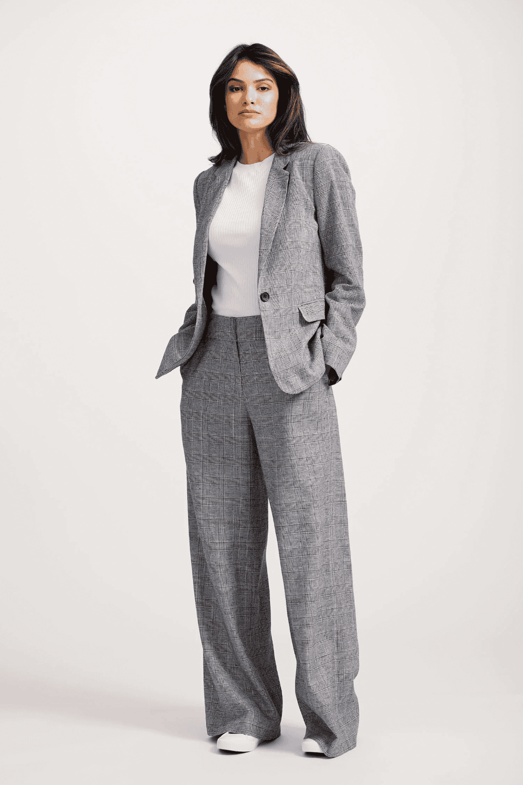 Sophia Tailored Check Blazer - Image 5