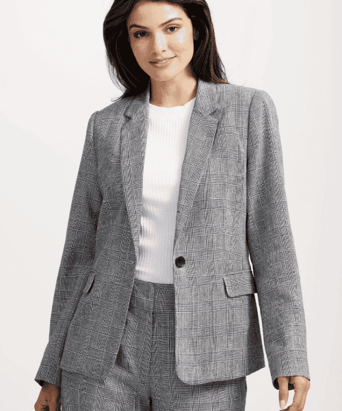 Sophia Tailored Check Blazer