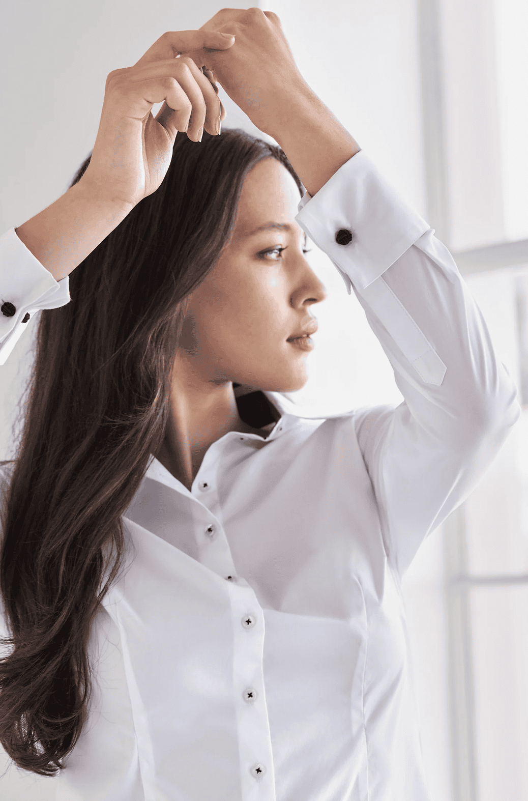 White Theia Cotton Shirt - Image 2