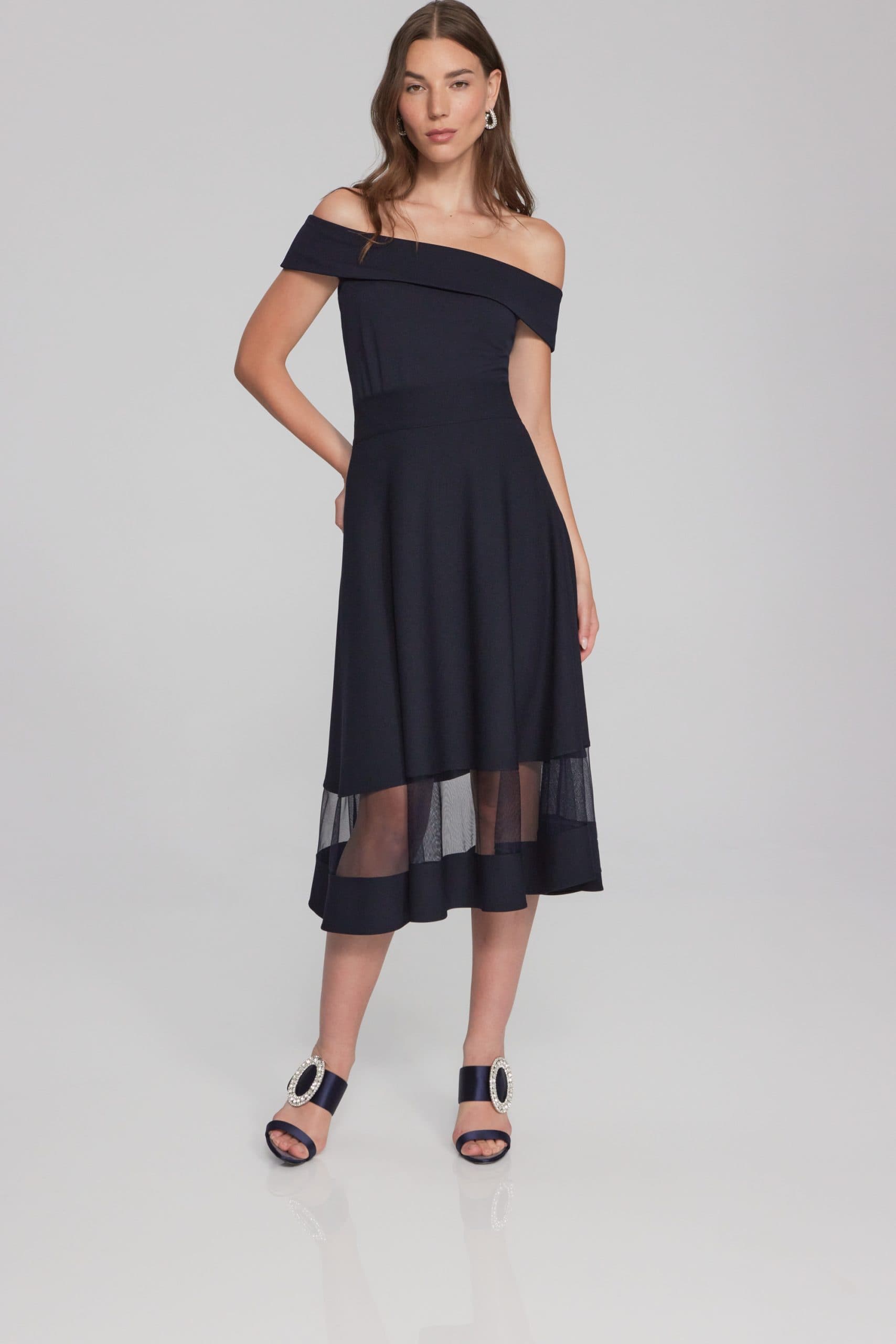 Scuba Crepe Off-the-Shoulder Top - Image 3