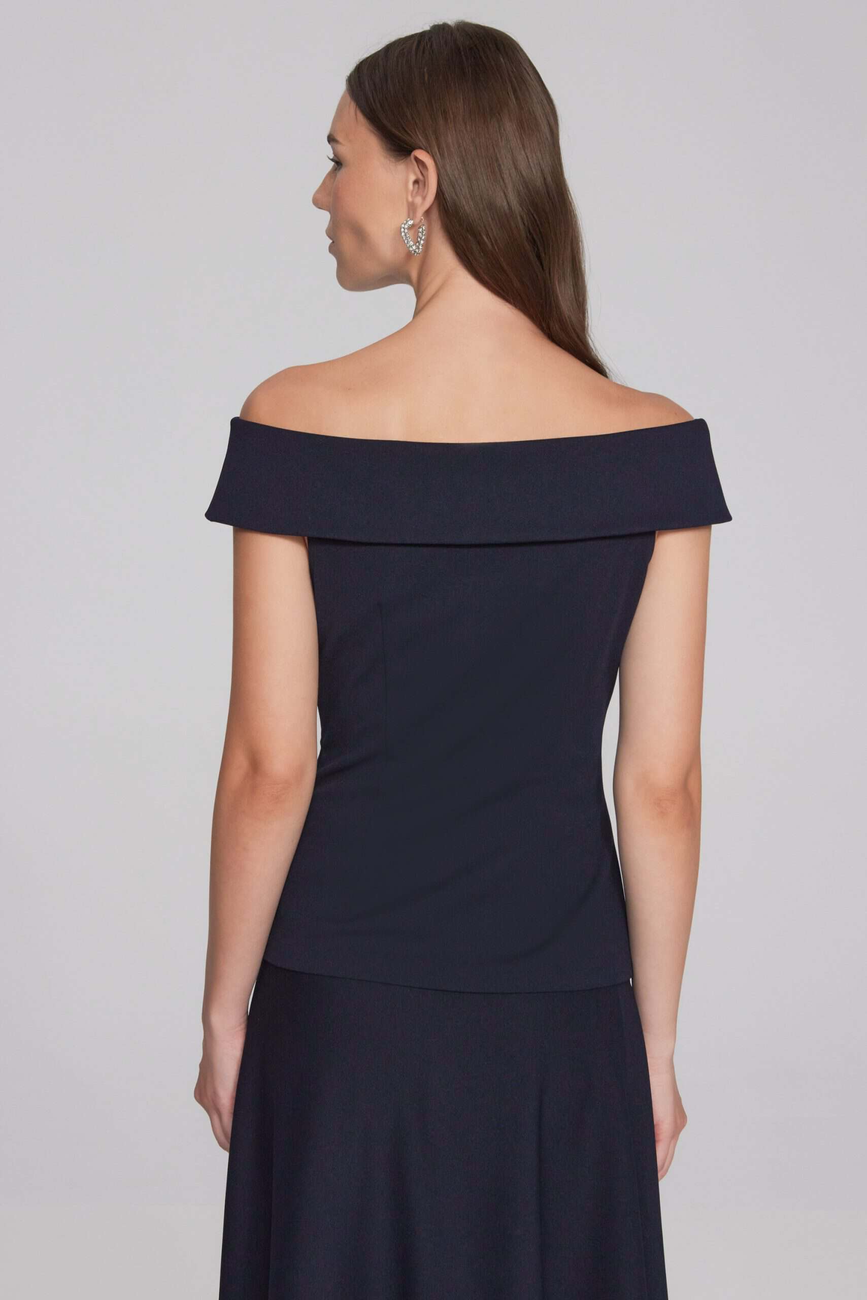 Scuba Crepe Off-the-Shoulder Top - Image 2