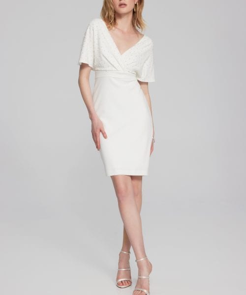 Alternative view of Pearl Detail Wrap Dress