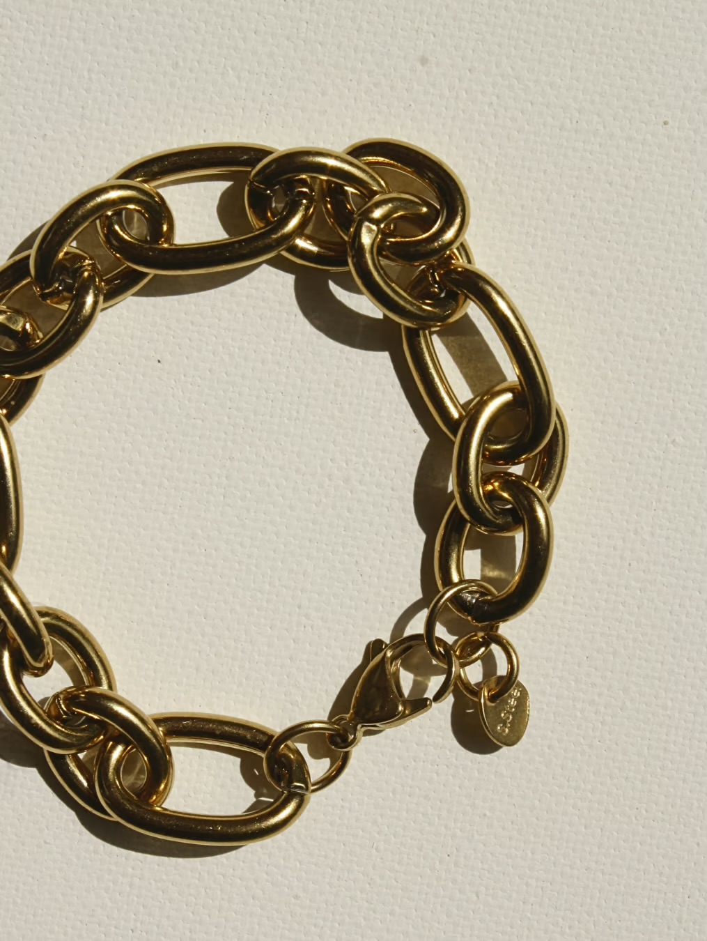 Chunky Gold Bracelet - Image 2