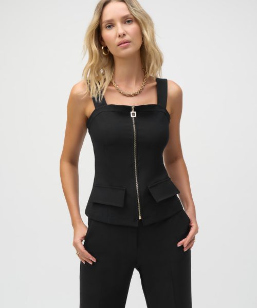 Lux Twill Bustier Fitted Top