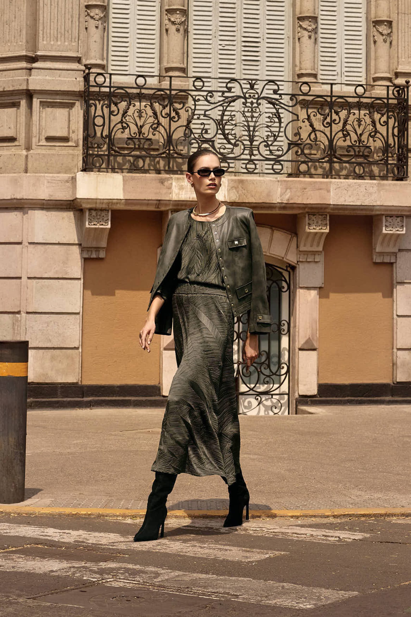 Abstract Flared Skirt