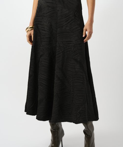 Alternative view of Black Abstract Flared Skirt