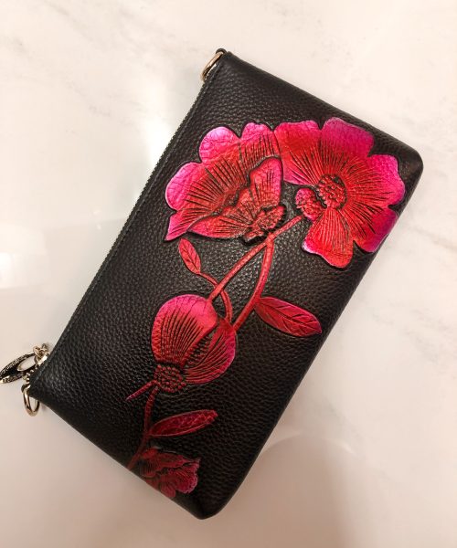 Flora Fuchsia Clutch