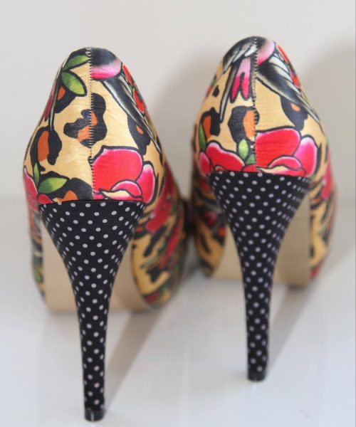 Alternative view of Pin-up Floral Heels