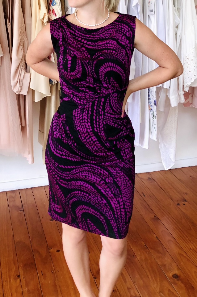 Black & Purple Dress - Image 3