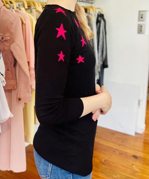 Alternative view of Pink Star Jumper