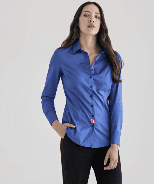 Blue Theia Cotton Shirt