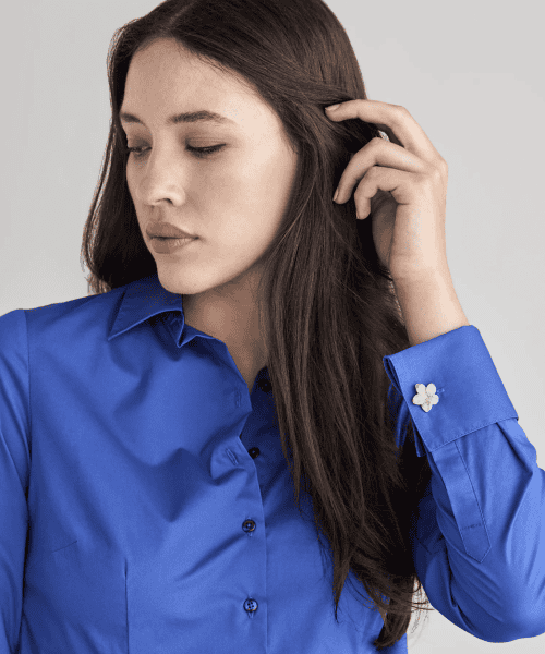 Alternative view of Blue Theia Cotton Shirt