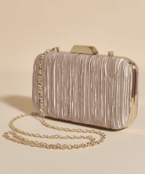 Alternative view of Portia Pleated Clutch