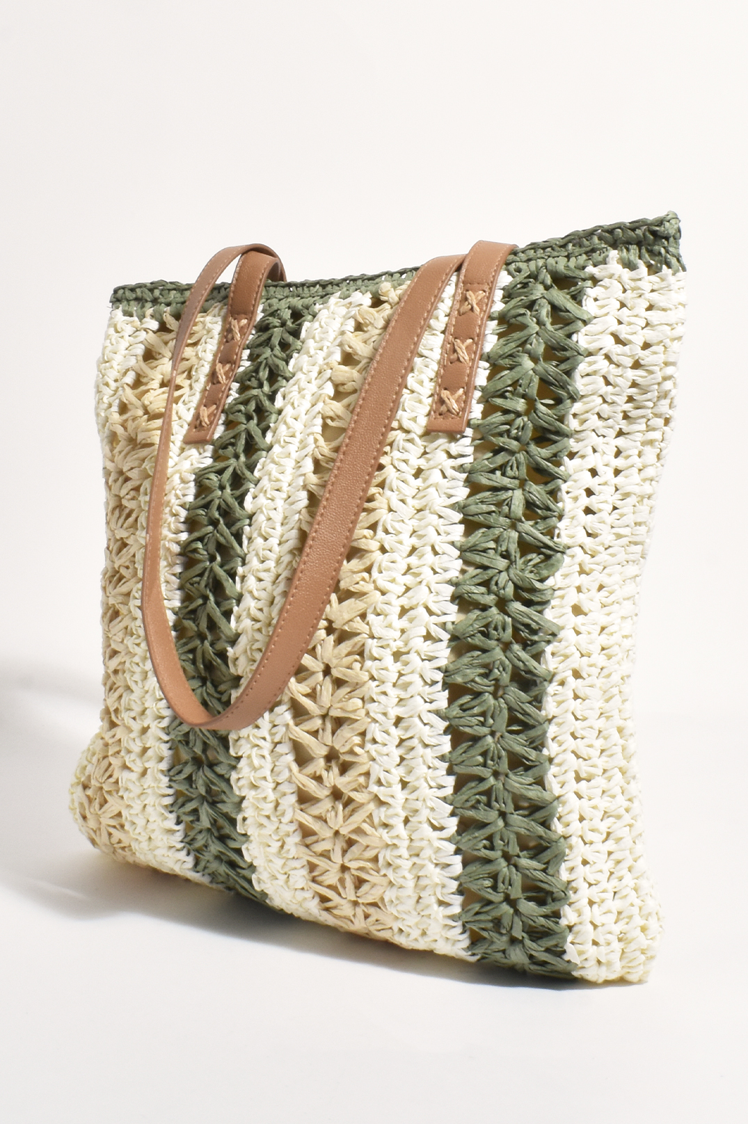 Striped Weave Tote Bags - Image 2