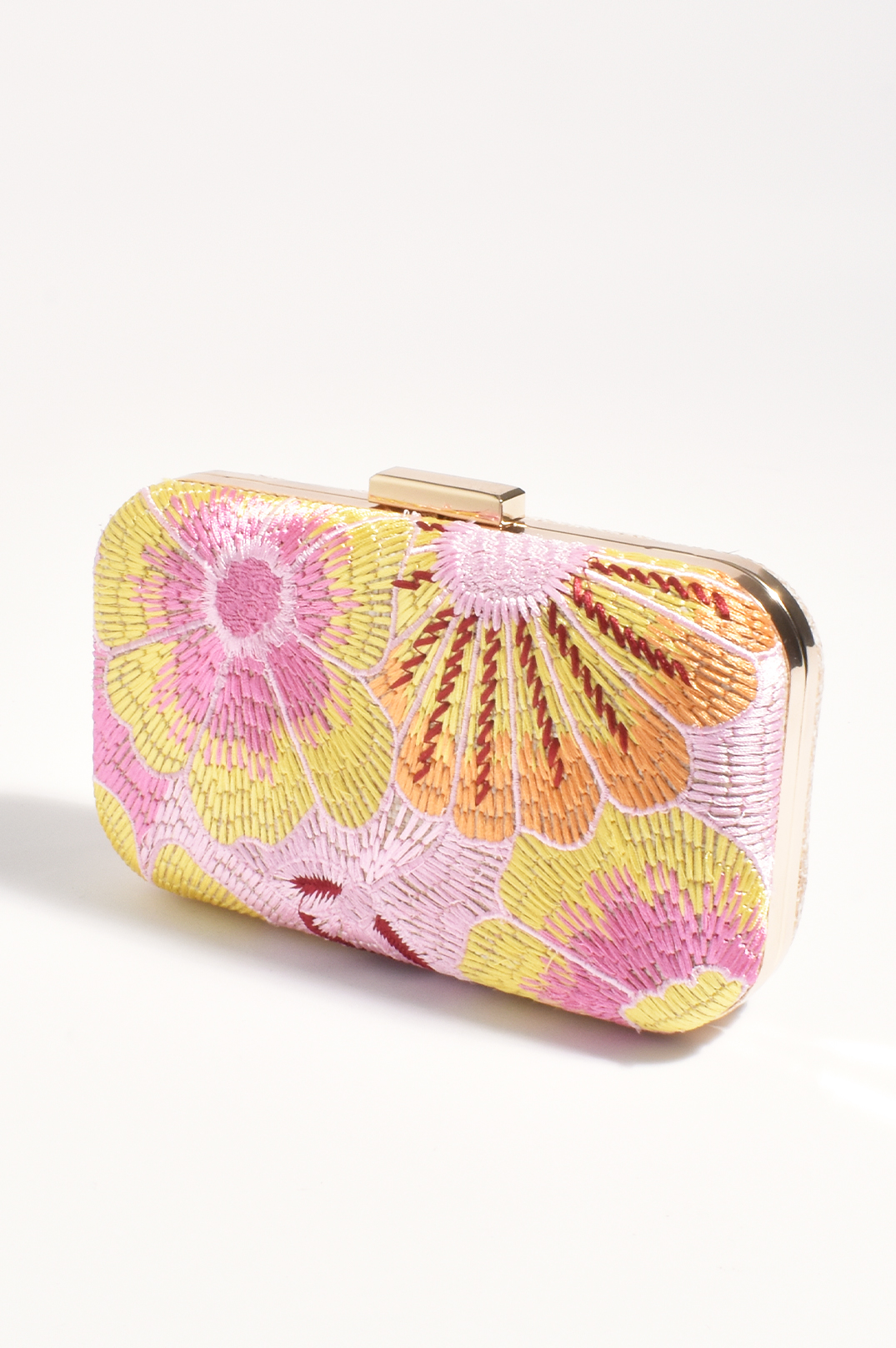 Calypso Floral Woven Clutch