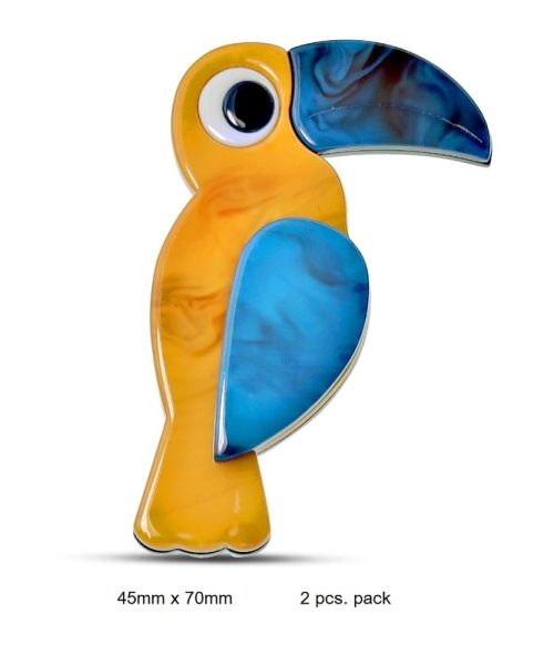 Toucan Bird Resin Brooch