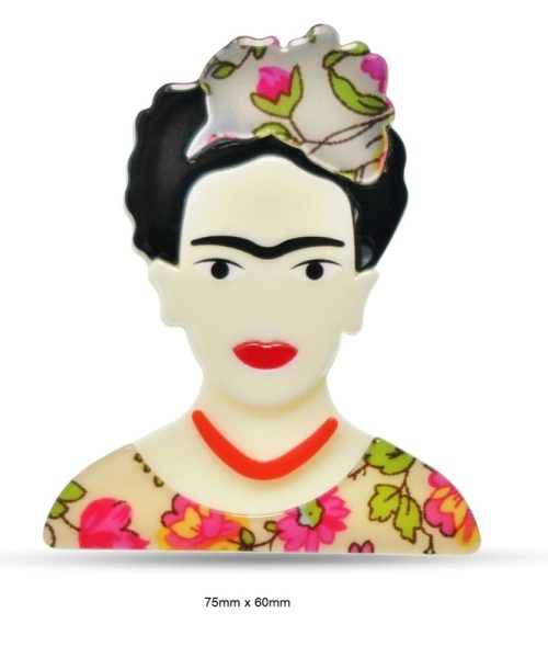 Frida Resin Brooch