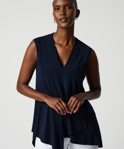 Sleeveless V-Neck Tunic