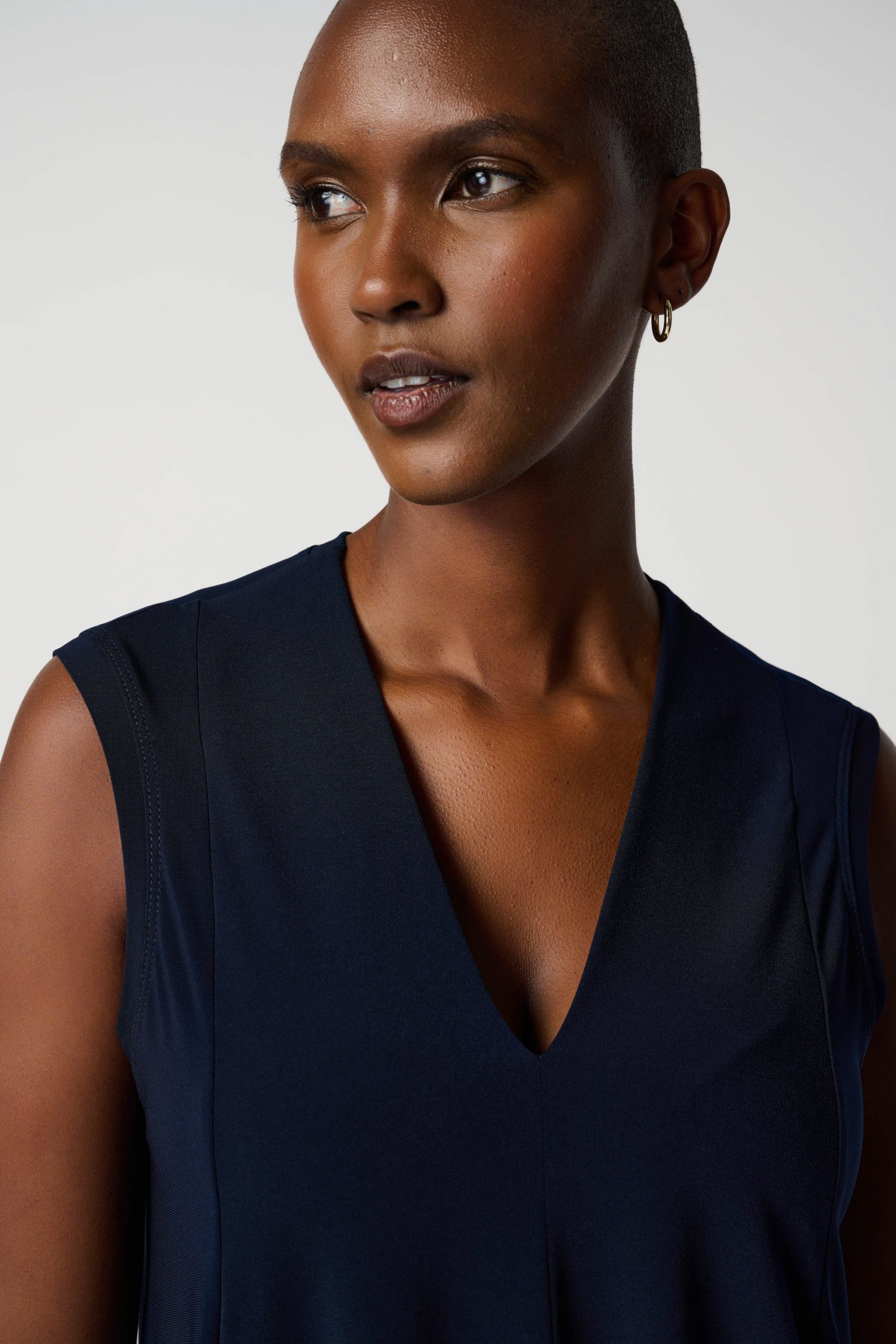 Sleeveless V-Neck Tunic - Image 2