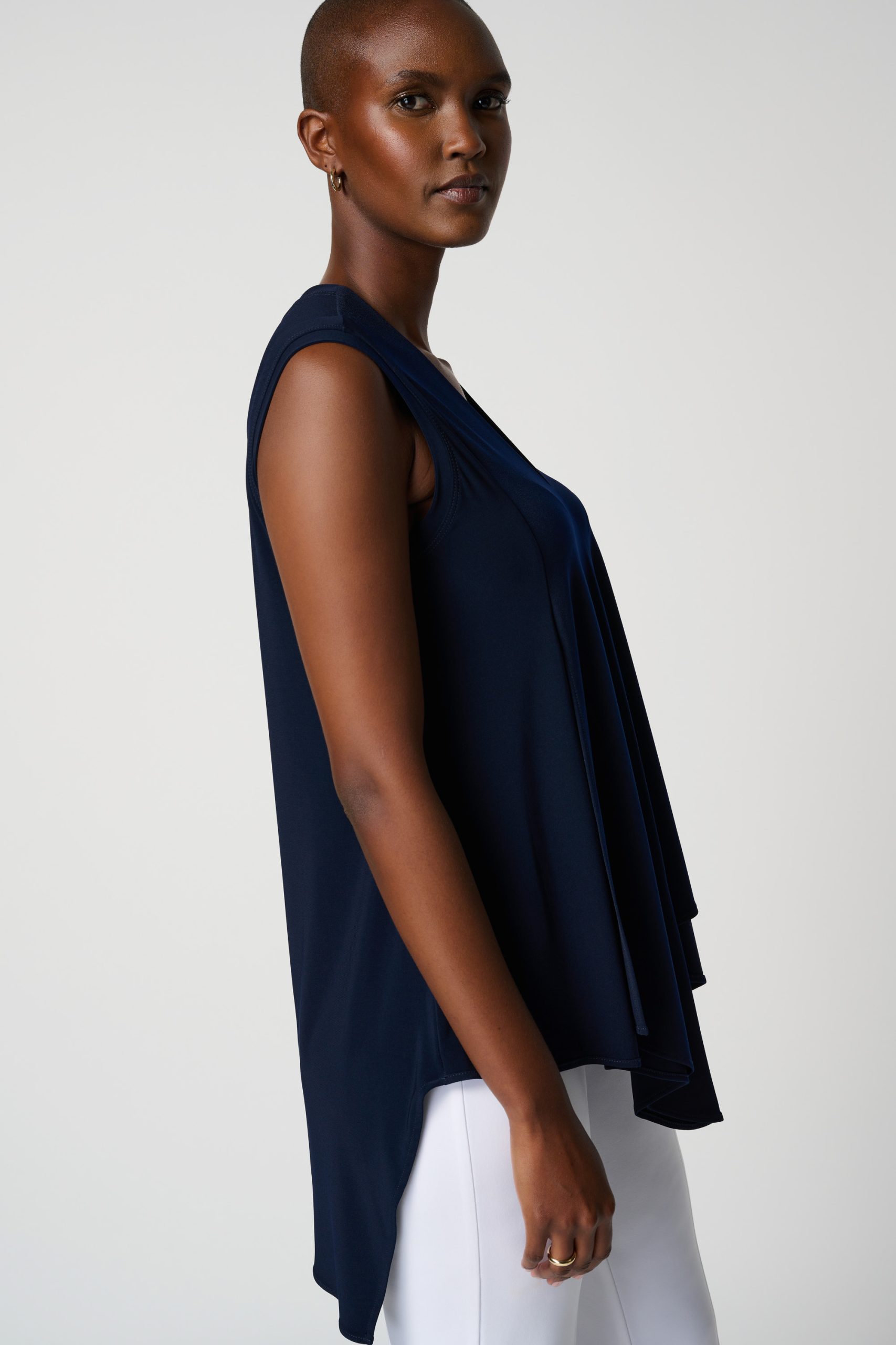 Sleeveless V-Neck Tunic - Image 3