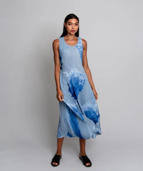 Alternative view of Blue Wisper Estrella Dress