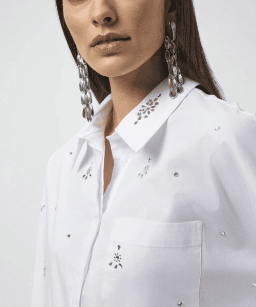 Alternative view of Rhinestone Stretch Shirt