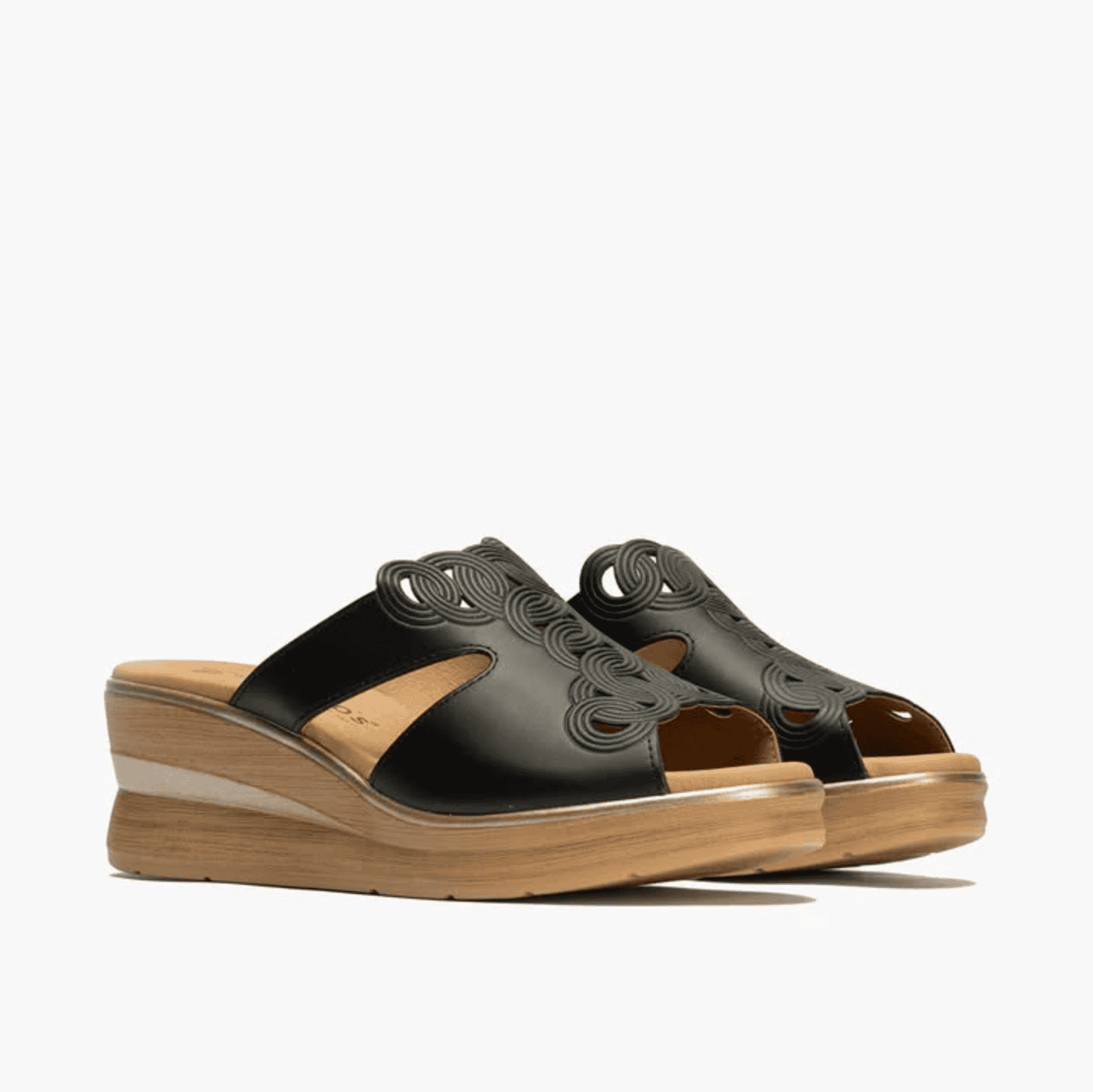 Brown Wedge Sandals - Image 4